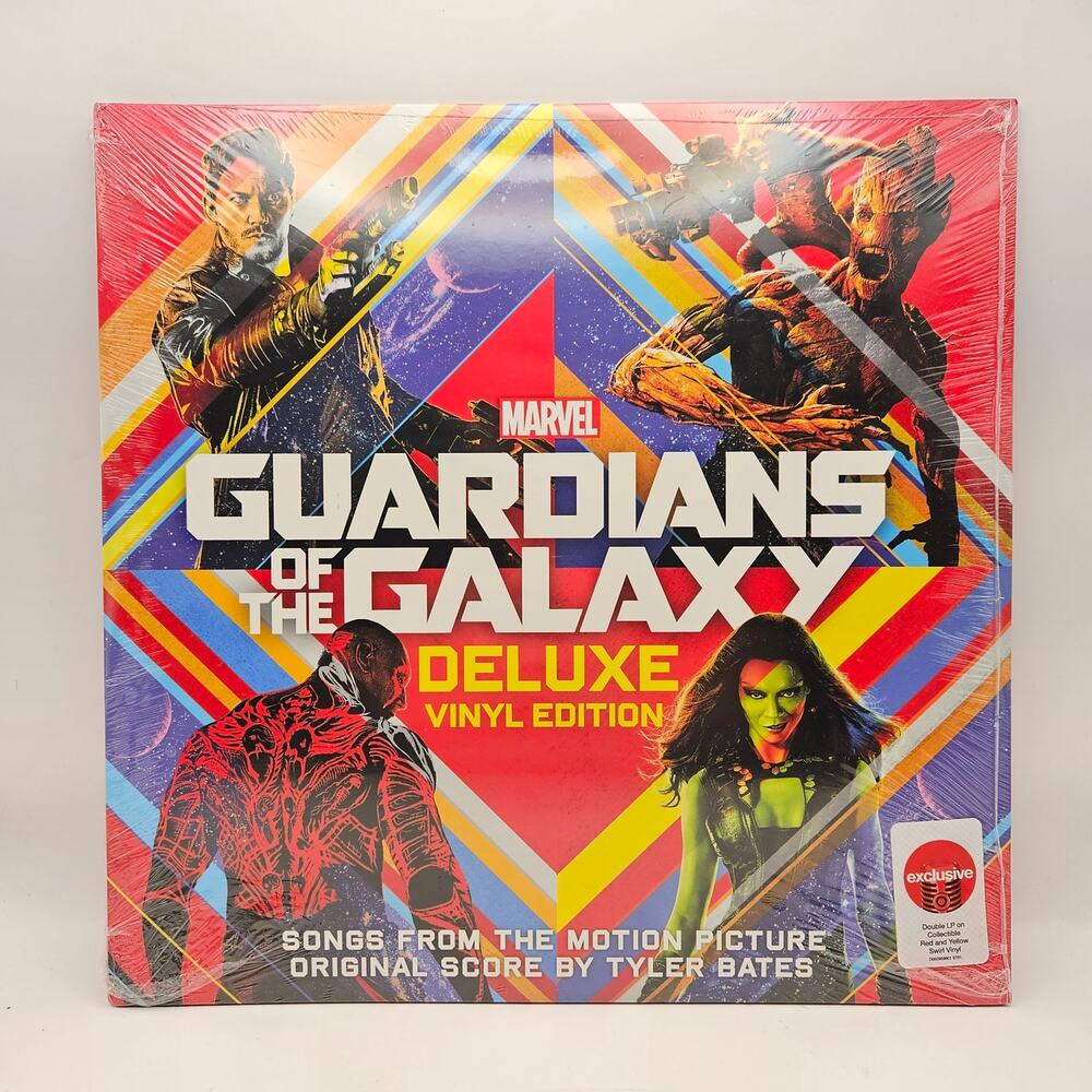 GUARDIANS OF THE GALAXY DELUXE VINYL EDITION 2LP TARGET EXCLUSIVE RED VINYL SEAL